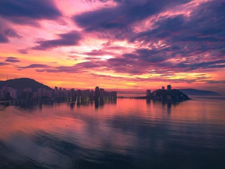 Apartamento Pe Na Areia São Vicente Exterior foto