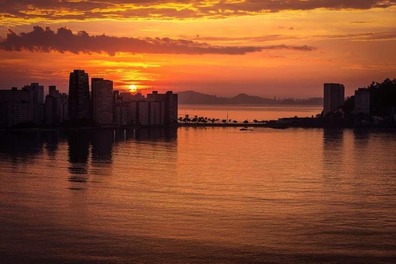 Apartamento Pe Na Areia São Vicente Exterior foto